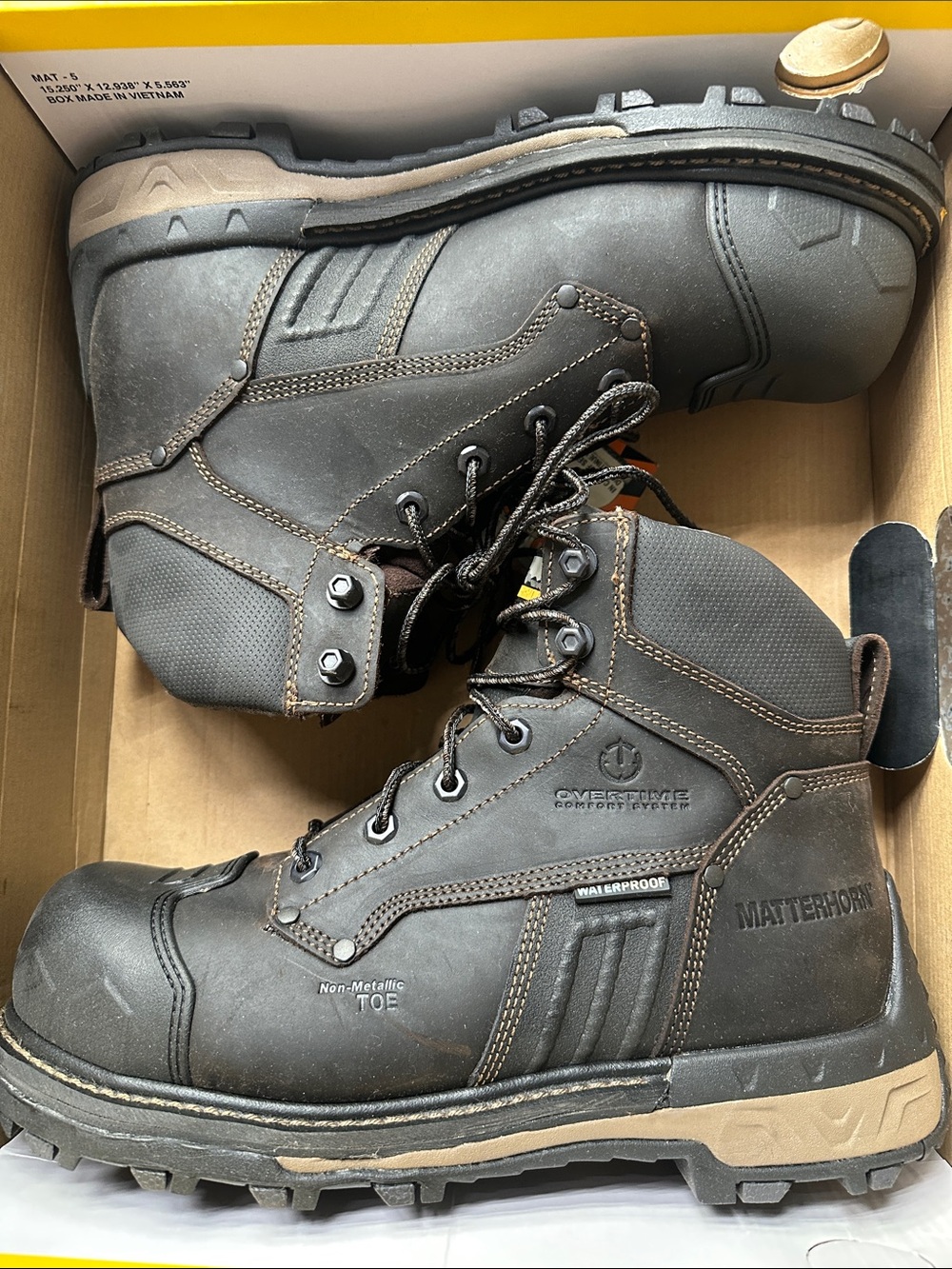 Matterhorn Men’s Brown Waterproof Work Boots